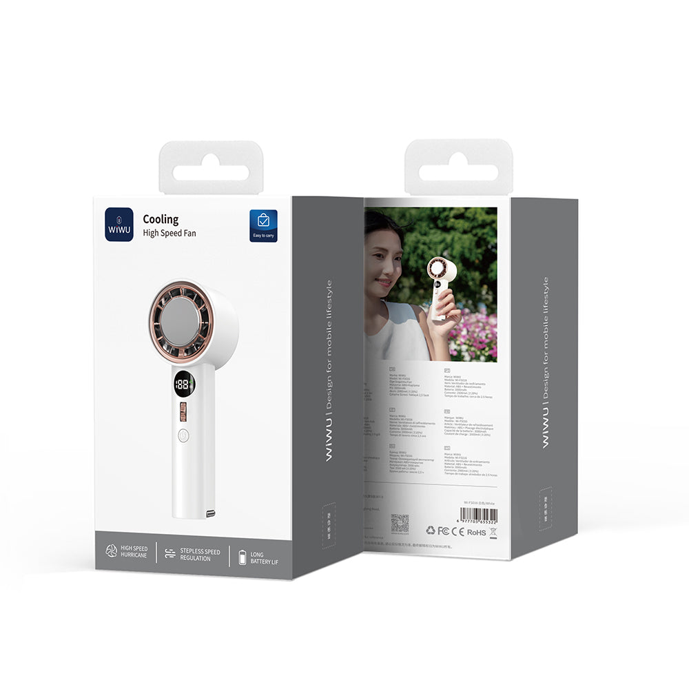 Wiwu Wi-FS016 Dijital LED Göstergeli Soğutucu El Fanı Wiwu Wi-FS016 Dijital LED Göstergeli Soğutucu El Fanı